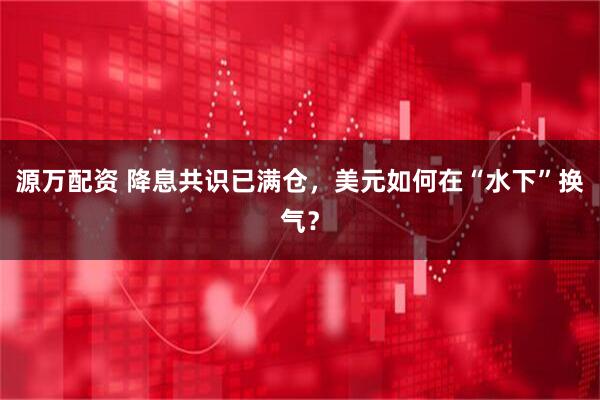 源万配资 降息共识已满仓，美元如何在“水下”换气？